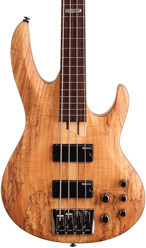 open zoom image for ESP LTD B-204SM Fretless Electric Bass, Natural Satin, Body Straight Front