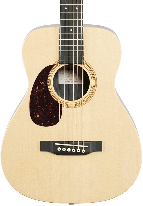 open zoom image for Martin LX1RE Little Martin Acoustic-Electric Guitar, Left-Handed (with Gig Bag), New, Body Straight Front