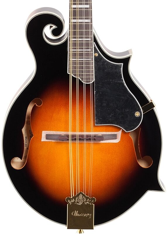 open zoom image for Ibanez M522S F-Style Mandolin, Brown Sunburst, Body Straight Front