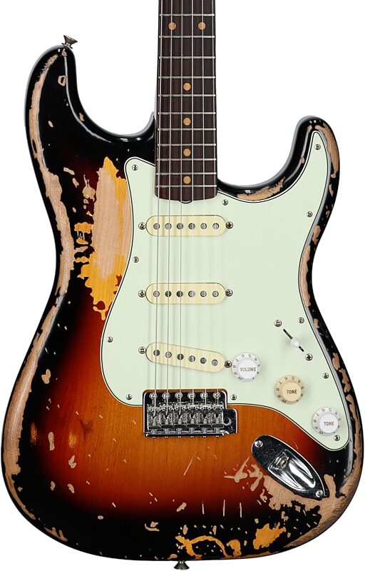open zoom image for Fender Mike McCready Stratocaster Electric Guitar, Rosewood Fingerboard (with Case), 3-Color Sunburst, Body Straight Front