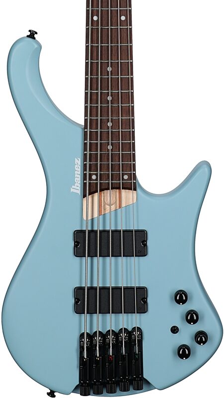open zoom image for Ibanez EHB605 Electric Bass, 5-String, Purist Blue Matte, Body Straight Front