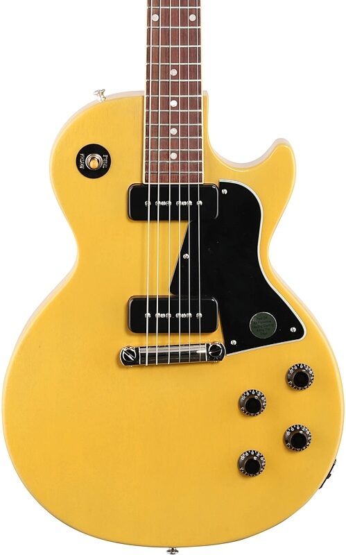 open zoom image for Gibson Les Paul Special Electric Guitar (with Case), TV Yellow, Body Straight Front