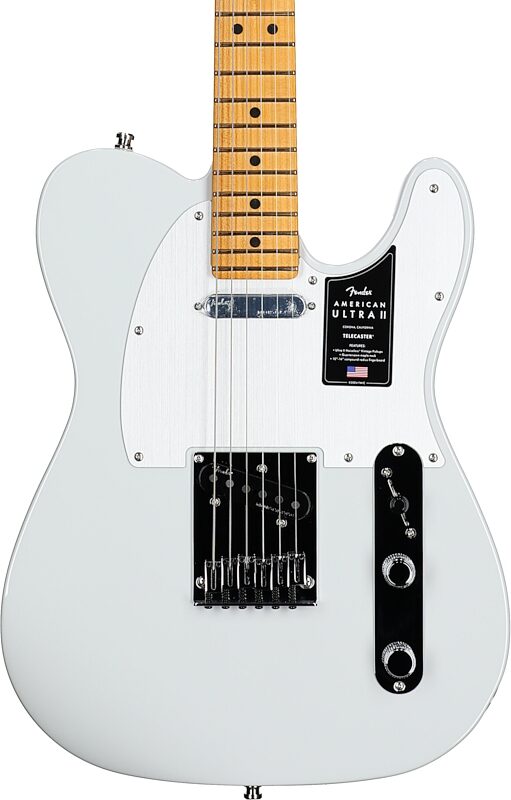 open zoom image for Fender American Ultra II Telecaster Electric Guitar, Maple Fingerboard (with Case), Avalanche, Body Straight Front