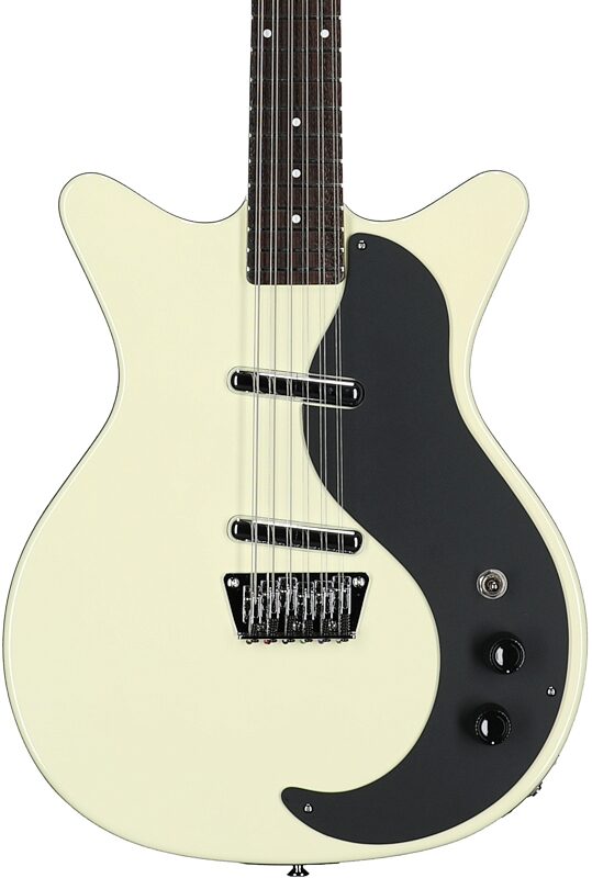 open zoom image for Danelectro 12SDC Electric Guitar, 12-String, Vintage White, Body Straight Front