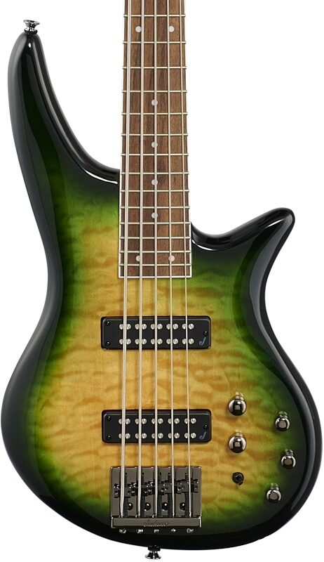 open zoom image for Jackson JS3QV Spectra Electric Bass, 5-String (with Laurel Fingerboard), Alien Burst, Body Straight Front