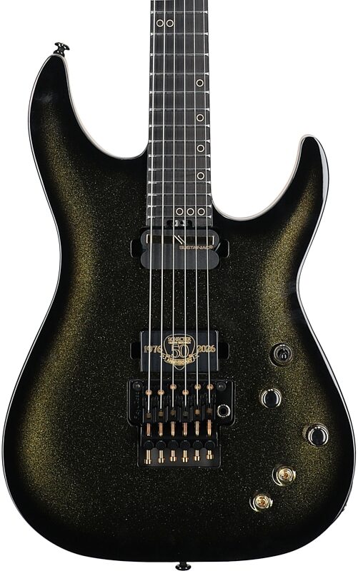 open zoom image for Schecter C-1 FR-S 50th Anniversary Electric Guitar, Gold Burst, Open Box (Very Good), Body Straight Front