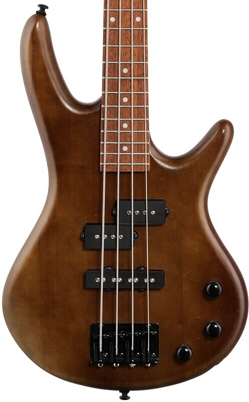 open zoom image for Ibanez GSRM20 Mikro Electric Bass, Walnut Flat, Body Straight Front