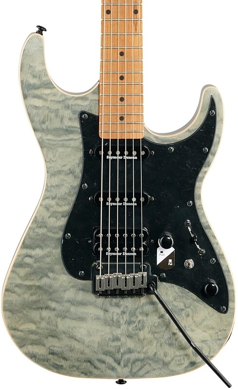 open zoom image for Michael Kelly Modshop '67 Electric Guitar, Maple Fingerboard, Black Wash, Open Box (Very Good), Body Straight Front