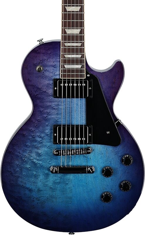 open zoom image for Gibson Les Paul Studio Electric Guitar (with Soft Case), Blueberry Burst, Body Straight Front