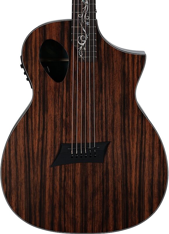 open zoom image for Michael Kelly Mod Shop Forte Port Exotic JE Acoustic-Electric Guitar, New, Body Straight Front