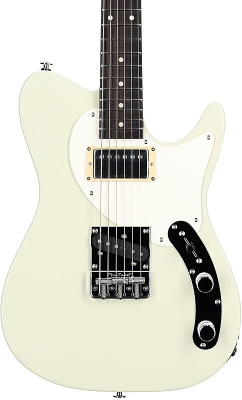 open zoom image for Ibanez FLATV2 Josh Smith Signature Electric Guitar (with Case), Mint Sand, Body Straight Front