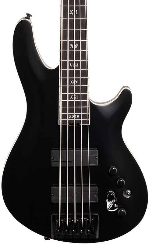 open zoom image for Schecter SLS Elite 5 Electric Bass, 5-String, Evil Twin, Open Box (Very Good), Body Straight Front