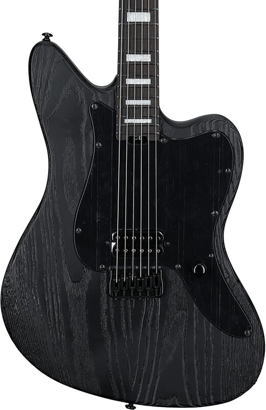open zoom image for ESP LTD XJ-1HT Electric Guitar, Black Blast, Body Straight Front