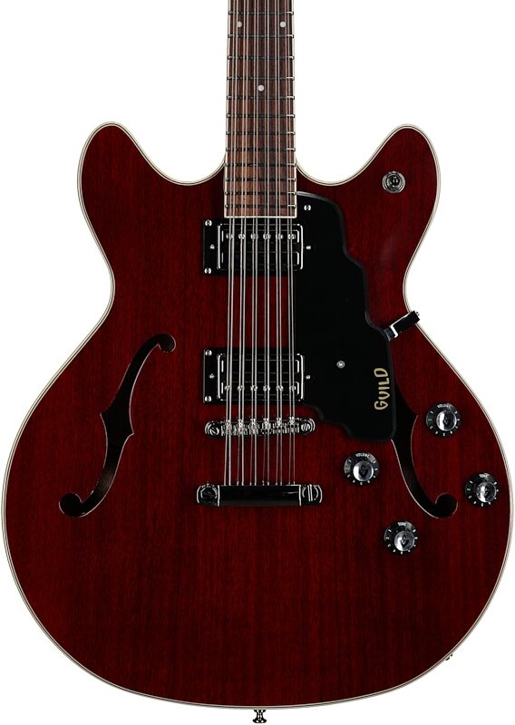 open zoom image for Guild Starfire I Electric Guitar, 12-String, Cherry Red, Body Straight Front