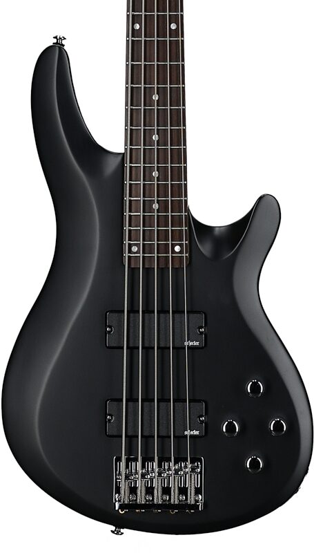 open zoom image for Schecter C-5 Deluxe Electric Bass, Satin Black, Body Straight Front