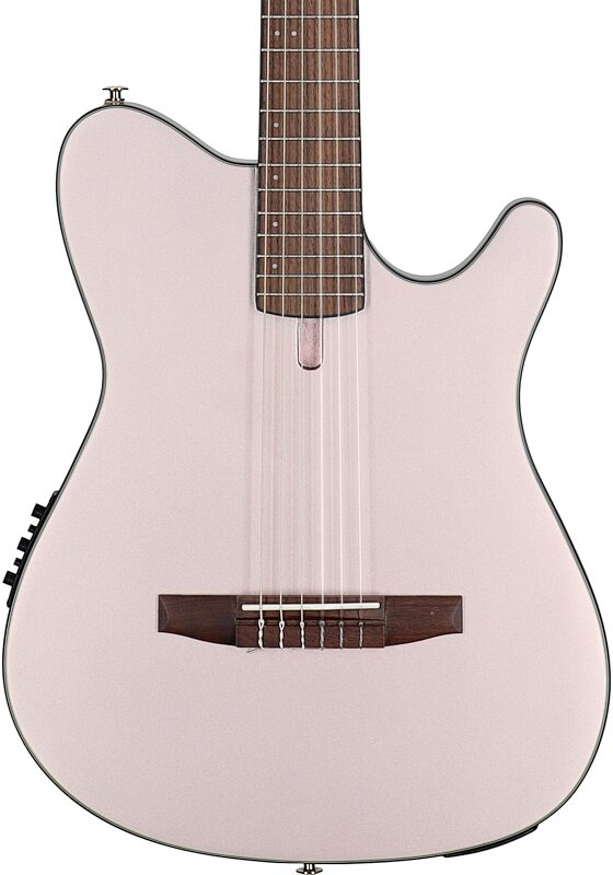 open zoom image for Ibanez FRH10N Classical Acoustic-Electric Guitar, Rose Gold Metallic, Body Straight Front