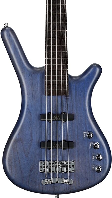 open zoom image for Warwick RockBass Corvette Basic 5 Active Electric Bass, 5-String, Ocean Blue, Body Straight Front