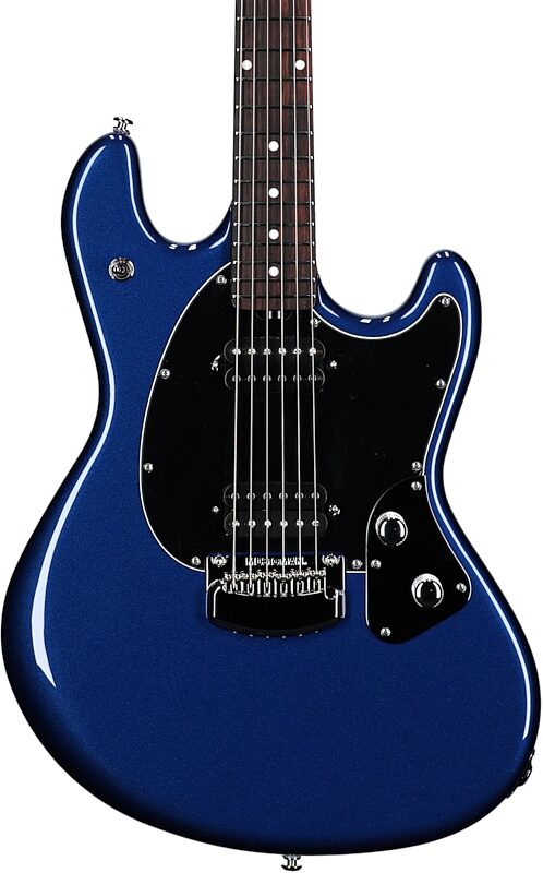 open zoom image for Ernie Ball Music Man StingRay RS Electric Guitar (with Case), Lakeside Blue, Rosewood Fretboard, Body Straight Front