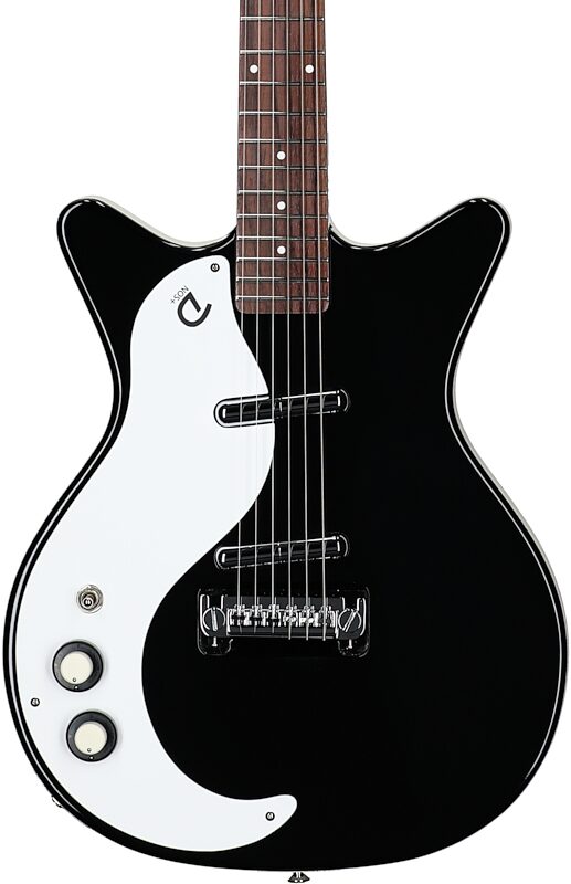 open zoom image for Danelectro '59 MOD NOS Electric Guitar, Left-Handed, Black, Body Straight Front