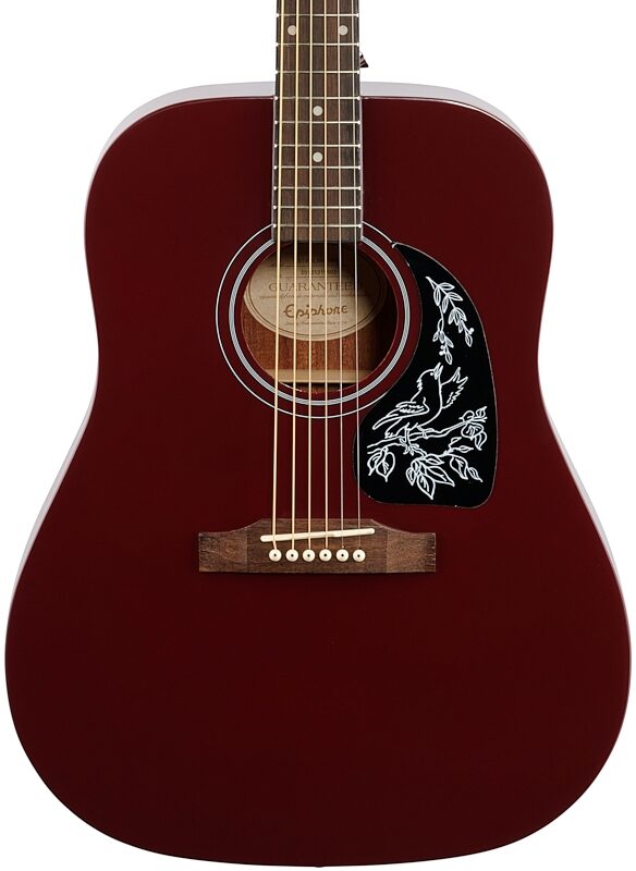 open zoom image for Epiphone Starling Acoustic Player Pack (with Gig Bag), Wine Red, Body Straight Front