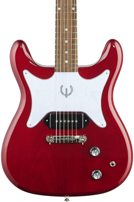 open zoom image for Epiphone Coronet Electric Guitar, Cherry, Body Straight Front