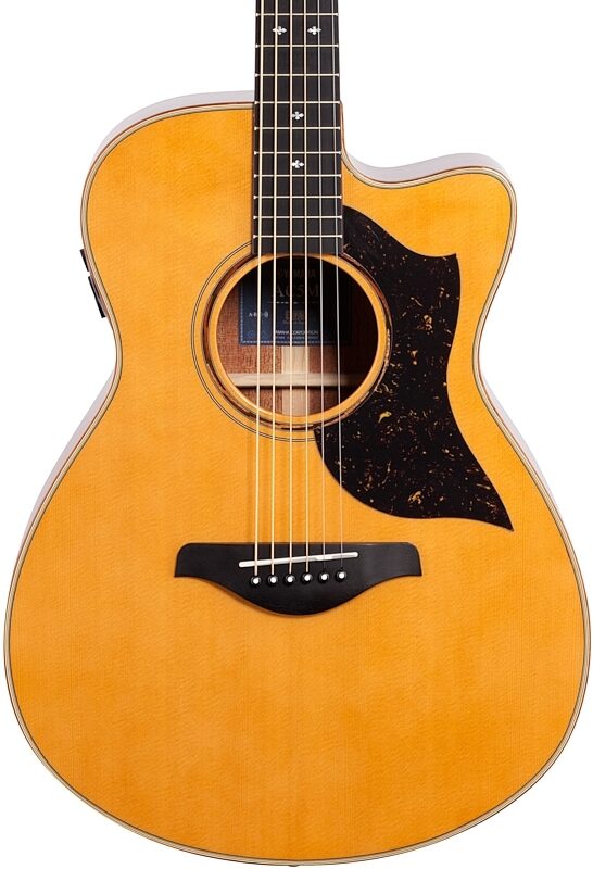 open zoom image for Yamaha AC5M Concert Acoustic-Electric Guitar (with Case), Vintage Natural, Body Straight Front