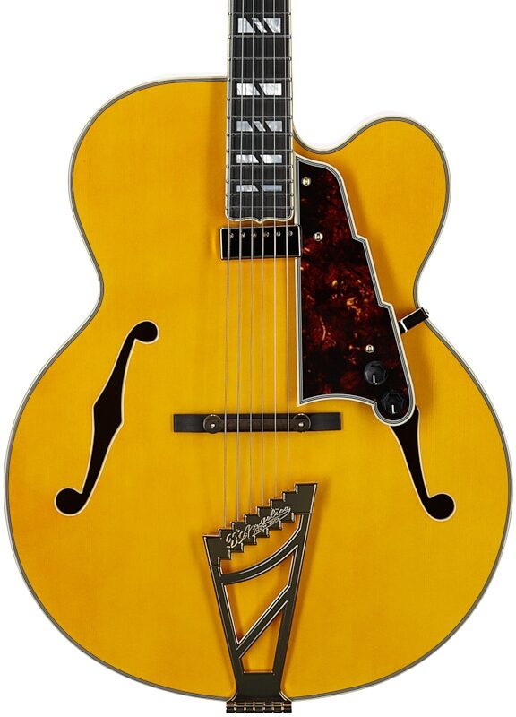 open zoom image for D'Angelico EXL-1 Excel Archtop Electric Guitar (with Case), Amber, Body Straight Front