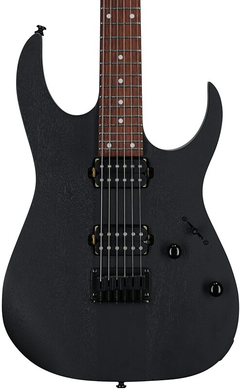 open zoom image for Ibanez RGRT421 Electric Guitar, Weathered Black, Body Straight Front