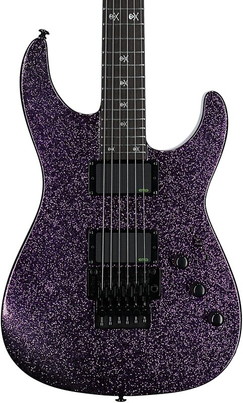 open zoom image for ESP LTD KH-602 Kirk Hammett Signature Electric Guitar (with Case), Purple Sparkle, Open Box (Very Good), Body Straight Front