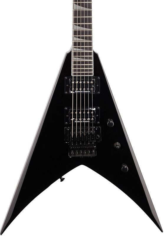 open zoom image for Jackson Pro Series King V KV Electric Guitar, Ebony Fingerboard, Gloss Black, Open Box (Very Good), Body Straight Front