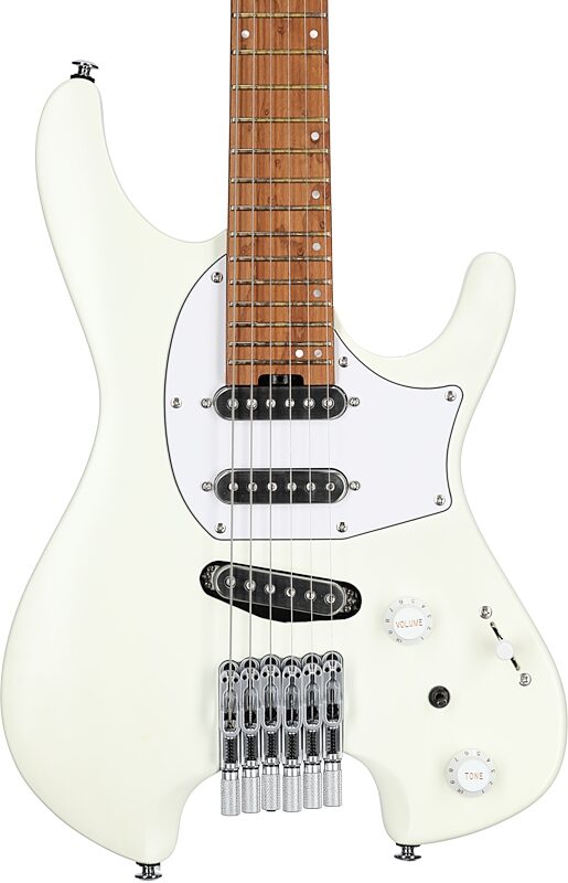 open zoom image for Ibanez ICHI10 Ichika Signature Electric Guitar (with Gig Bag), White, Body Straight Front
