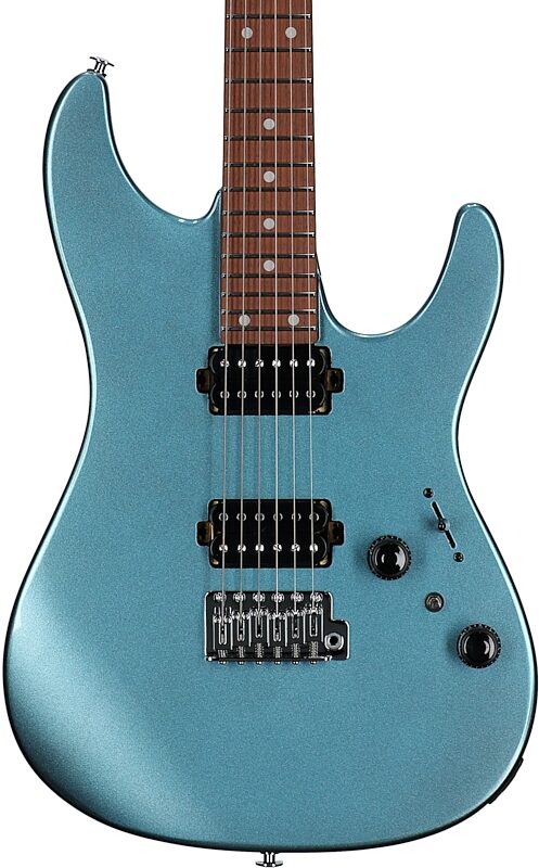 open zoom image for Ibanez AZ24S2 Electric Guitar, Metallic Light Blue, Body Straight Front