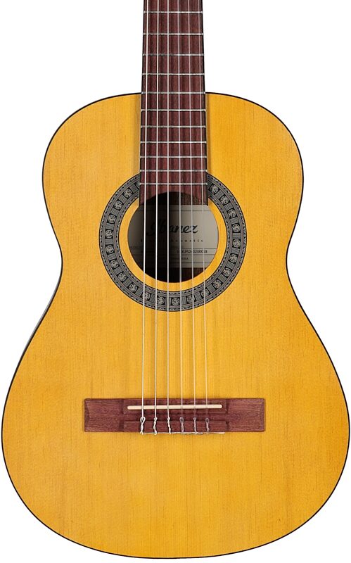 open zoom image for Ibanez GA1 1/2-Size Classical Acoustic Guitar, Open Pore Amber, Body Straight Front