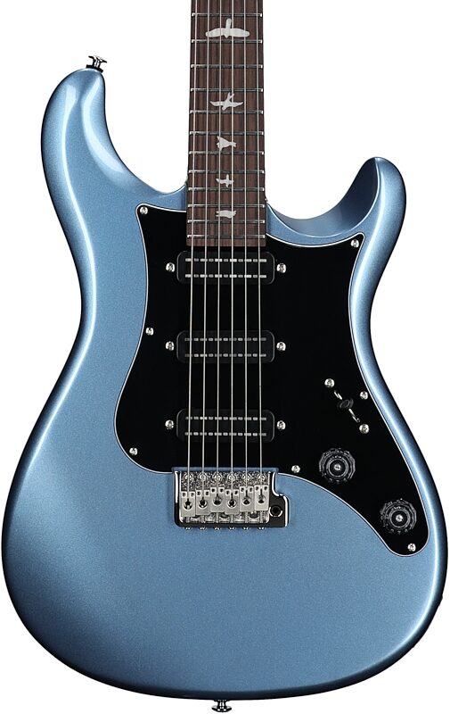 open zoom image for PRS Paul Reed Smith SE NF3 Electric Guitar, Rosewood Fretboard (with Gig Bag), Ice Blue Metallic, Body Straight Front