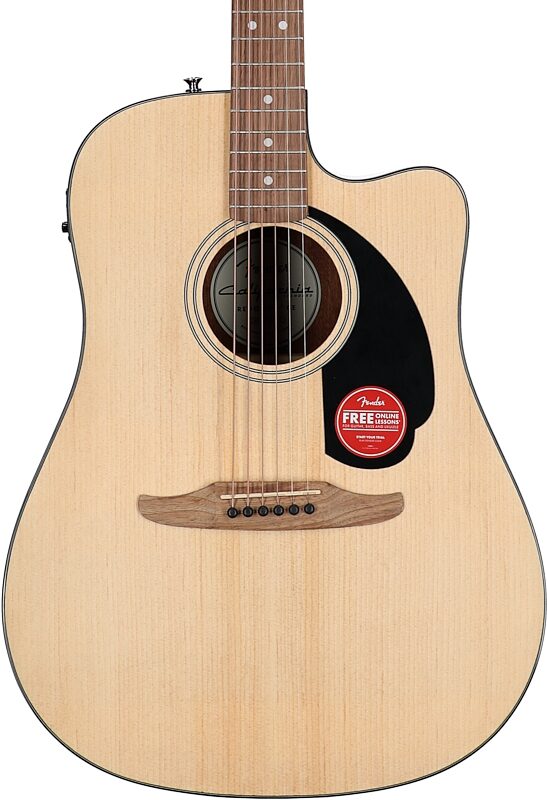 open zoom image for Fender California Standard Redondo CE Dreadnought Acoustic-Electric Guitar, Natural, Body Straight Front