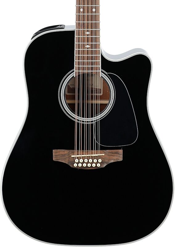 open zoom image for Takamine GD38CE Acoustic-Electric Guitar, 12-String, Black, Body Straight Front