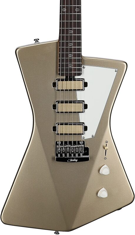 open zoom image for Sterling by Music Man St. Vincent Goldie Electric Guitar, Cashmere, Body Straight Front