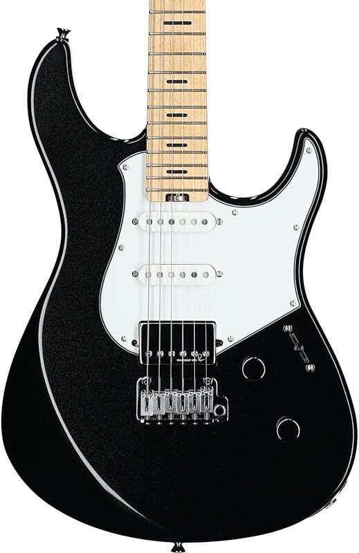 open zoom image for Yamaha Pacifica Professional PACP12M Electric Guitar, Maple Fretboard (with Case), Black Metallic, Body Straight Front