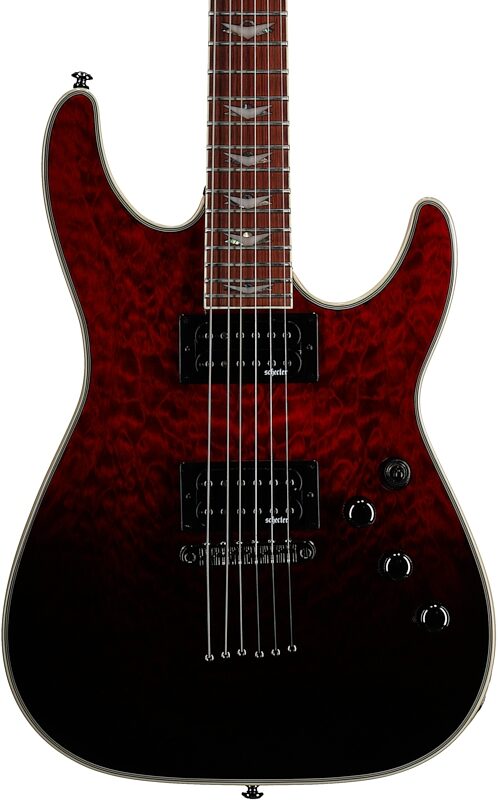 open zoom image for Schecter Omen Extreme-6 Electric Guitar, Blood Burst, Body Straight Front