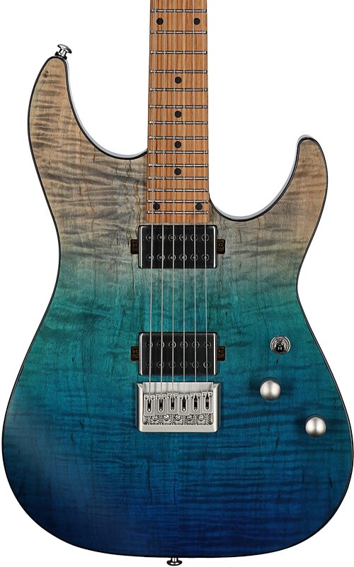 open zoom image for Schecter C-1 Standard Plus Electric Guitar, Maple Fingerboard, Blue Fade, Body Straight Front