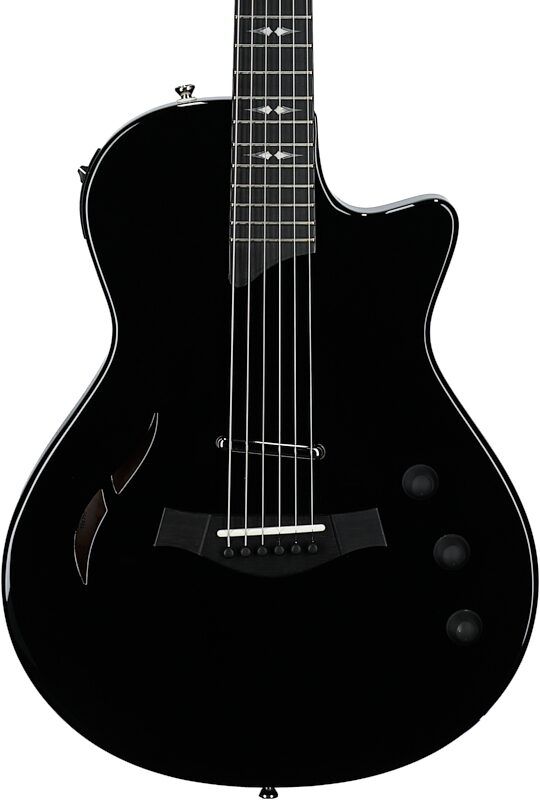 open zoom image for Taylor T5z Pro Armrest Electric Guitar (with Case), Black, Body Straight Front