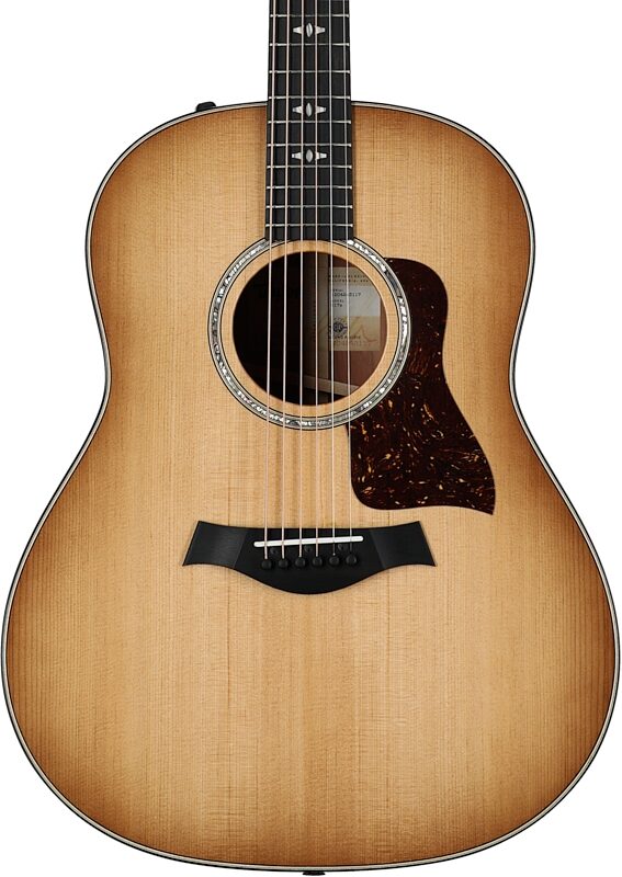 open zoom image for Taylor 517e Urban Ironbark Grand Pacific Acoustic-Electric Guitar (with Case), Shaded Edge Burst, Body Straight Front
