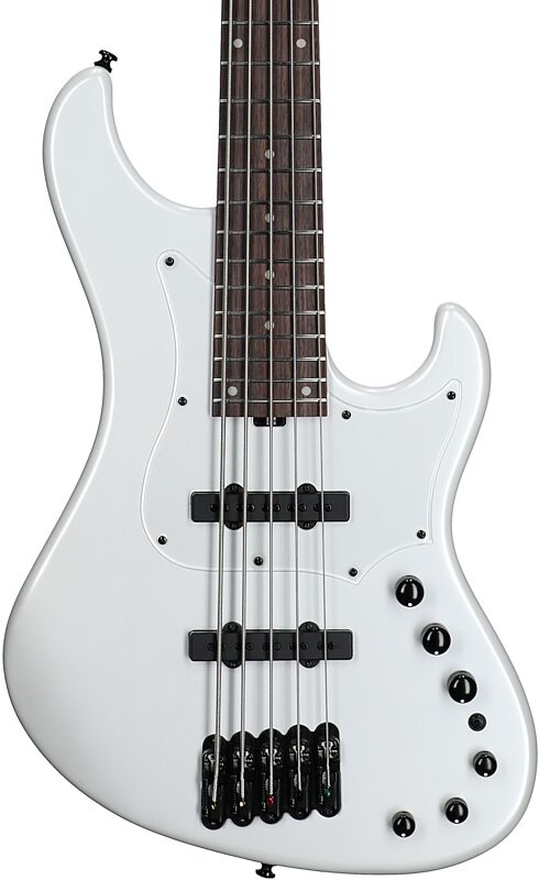 open zoom image for Ibanez MDM1005 Mode Electric Bass, 5-String (with Gig Bag), Pearl White, Body Straight Front
