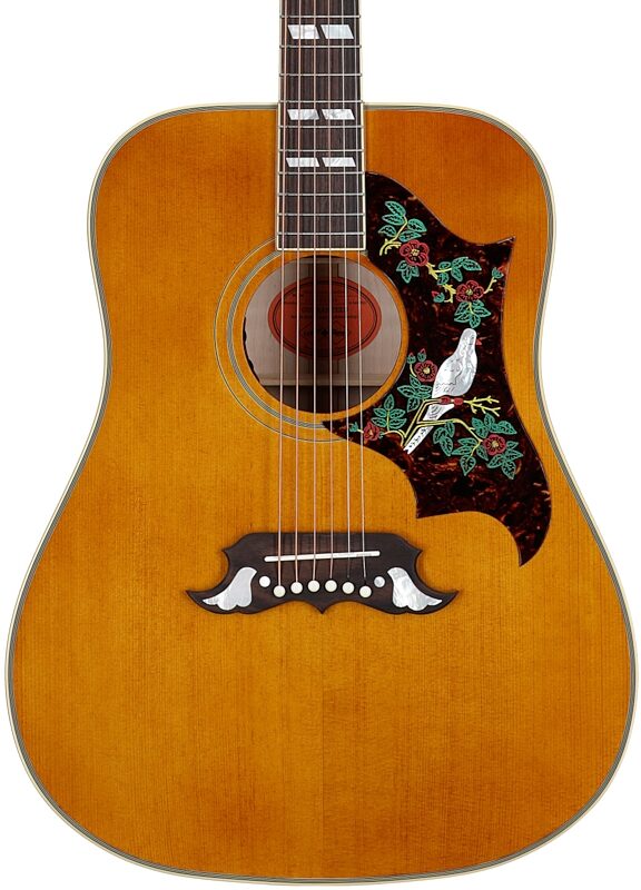 open zoom image for Epiphone Inspired by Gibson Custom 1963 Dove Reissue Acoustic-Electric Guitar (with Case), Natural, Body Straight Front
