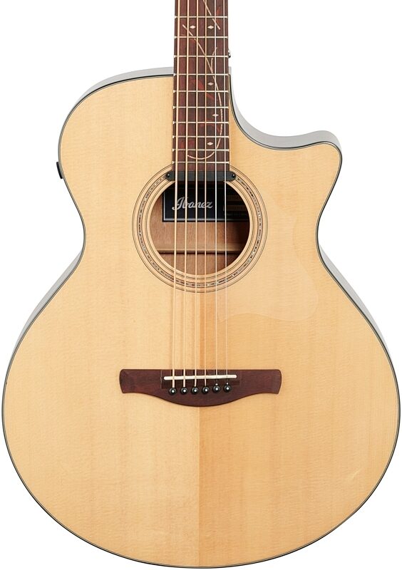 open zoom image for Ibanez AE275BT Acoustic-Electric Baritone Guitar, Natural Low Gloss, Body Straight Front