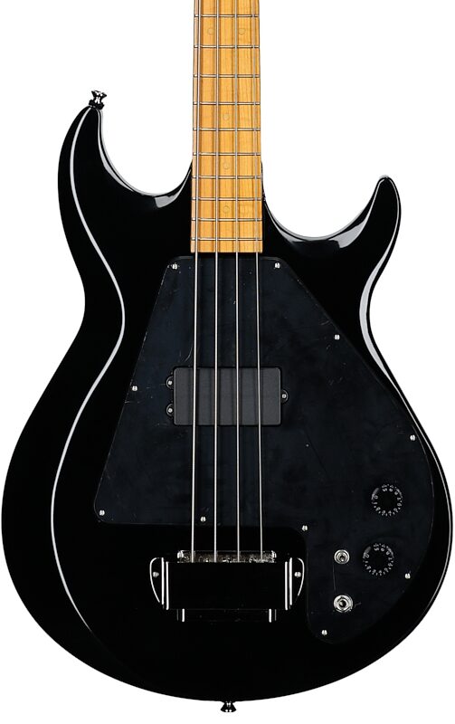 open zoom image for Epiphone Grabber Electric Bass (with Gig Bag), Ebony, Body Straight Front