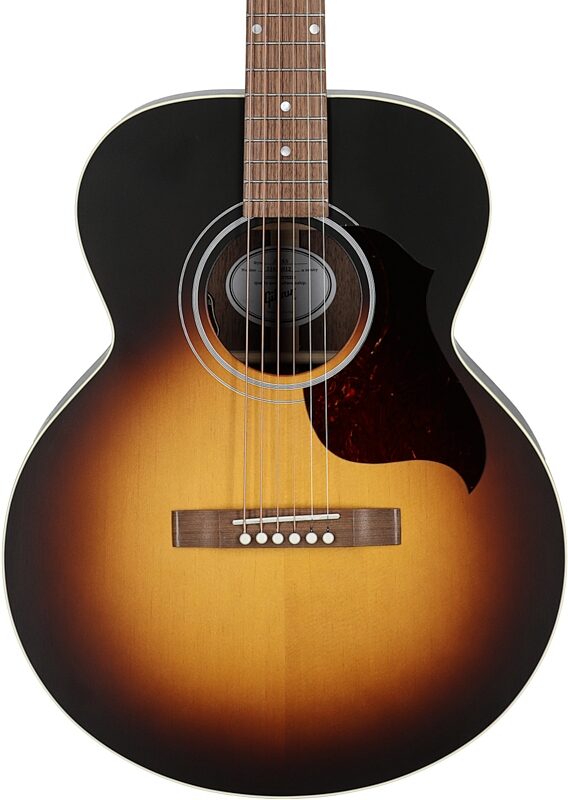open zoom image for Gibson Exclusive J-165 Non-Cutaway Jumbo Acoustic-Electric Guitar (with Case), Satin Vintage Sunburst, Open Box (Very Good), Body Straight Front