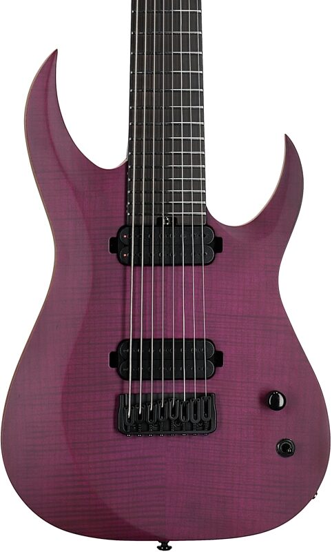 open zoom image for Schecter John Browne Tao-8 Electric Guitar, Transparent Purple, Open Box (Very Good), Body Straight Front