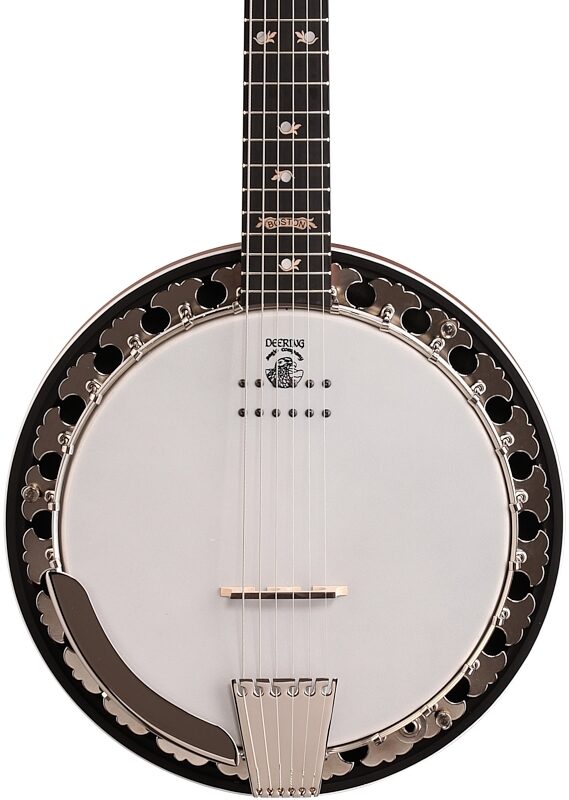 open zoom image for Deering Boston USA Acoustic-Electric Banjo Resonator Guitar, 6-String (with Case), New, Body Straight Front