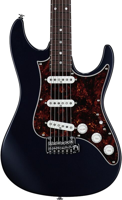 open zoom image for Ibanez AZ2203NT Prestige Electric Guitar (with Case), Dark Tide Blue, Body Straight Front